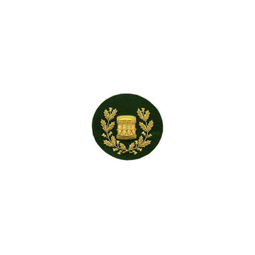 imperial-highland-supplies-drum-major-badge-gold-bullion-on-green